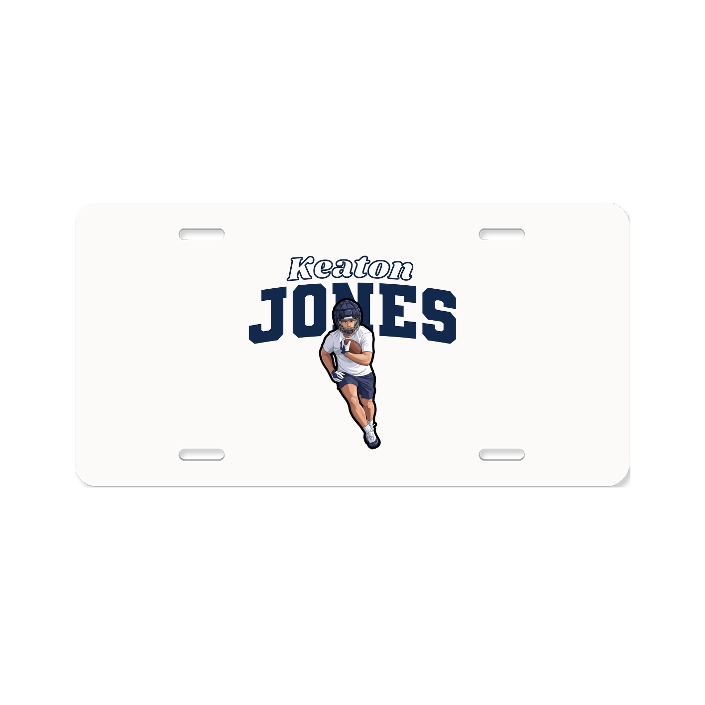 License Plate — Name Arch in Classic