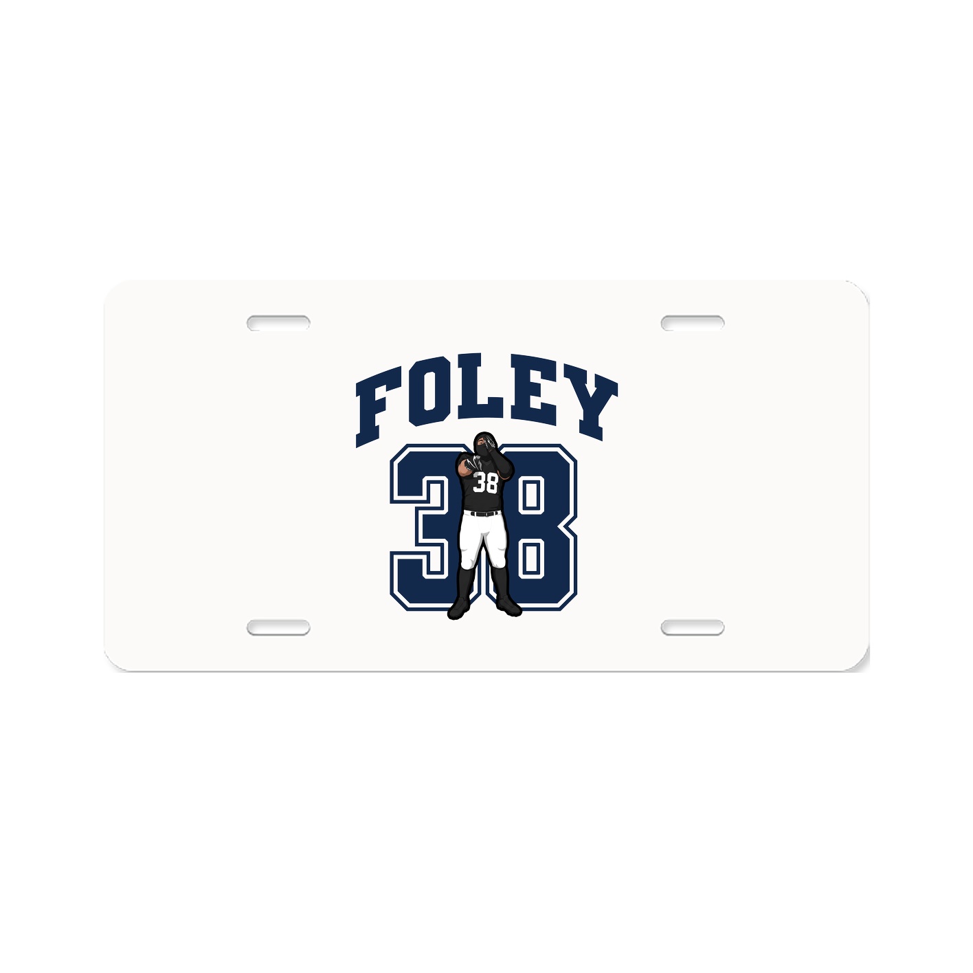 License Plate — Number in Classic