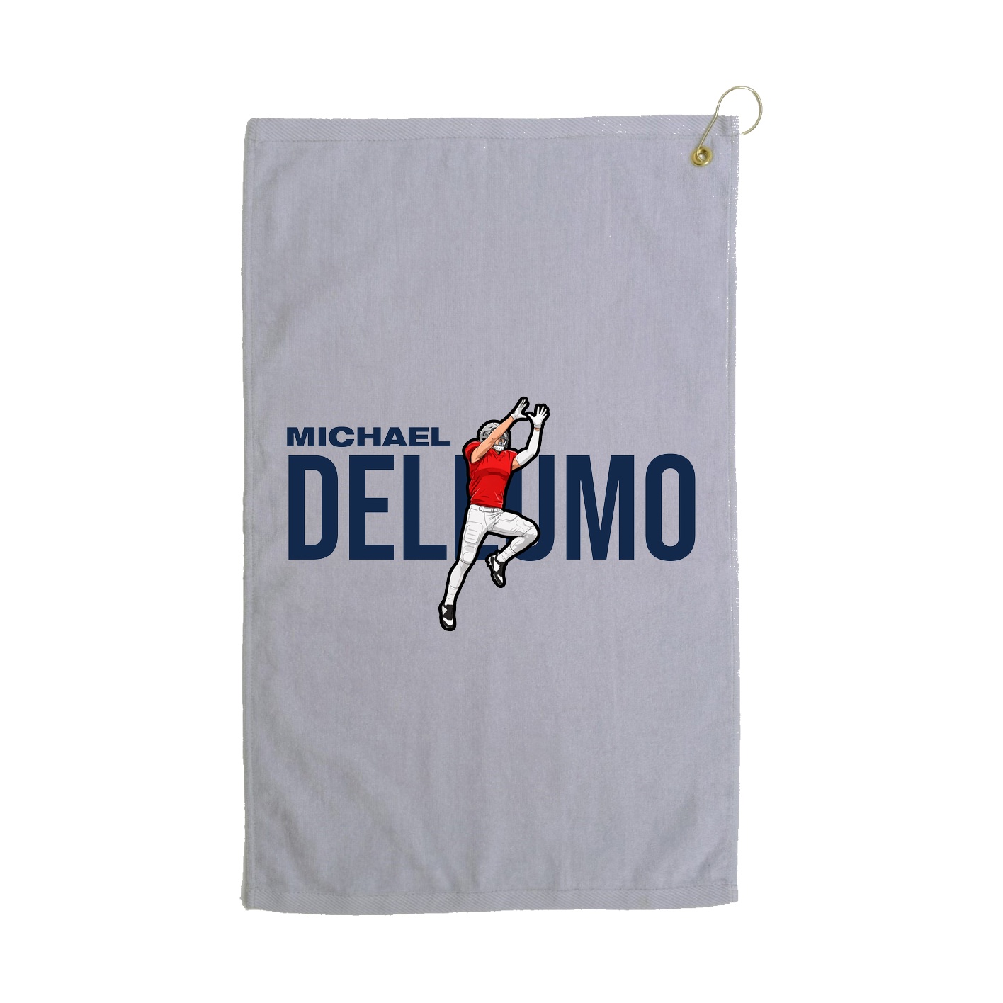 Golf Towel — Player Name in Grey