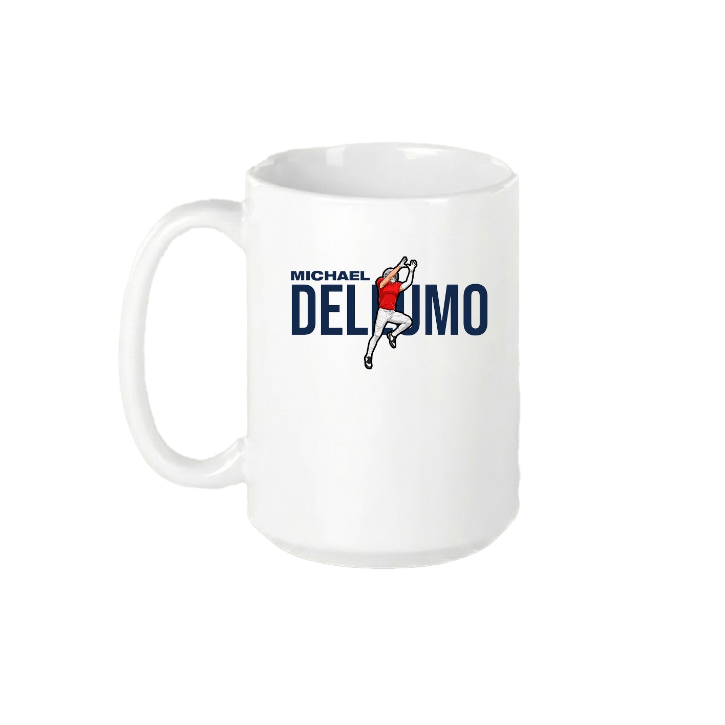15oz Coffee Mug — Player Name in White