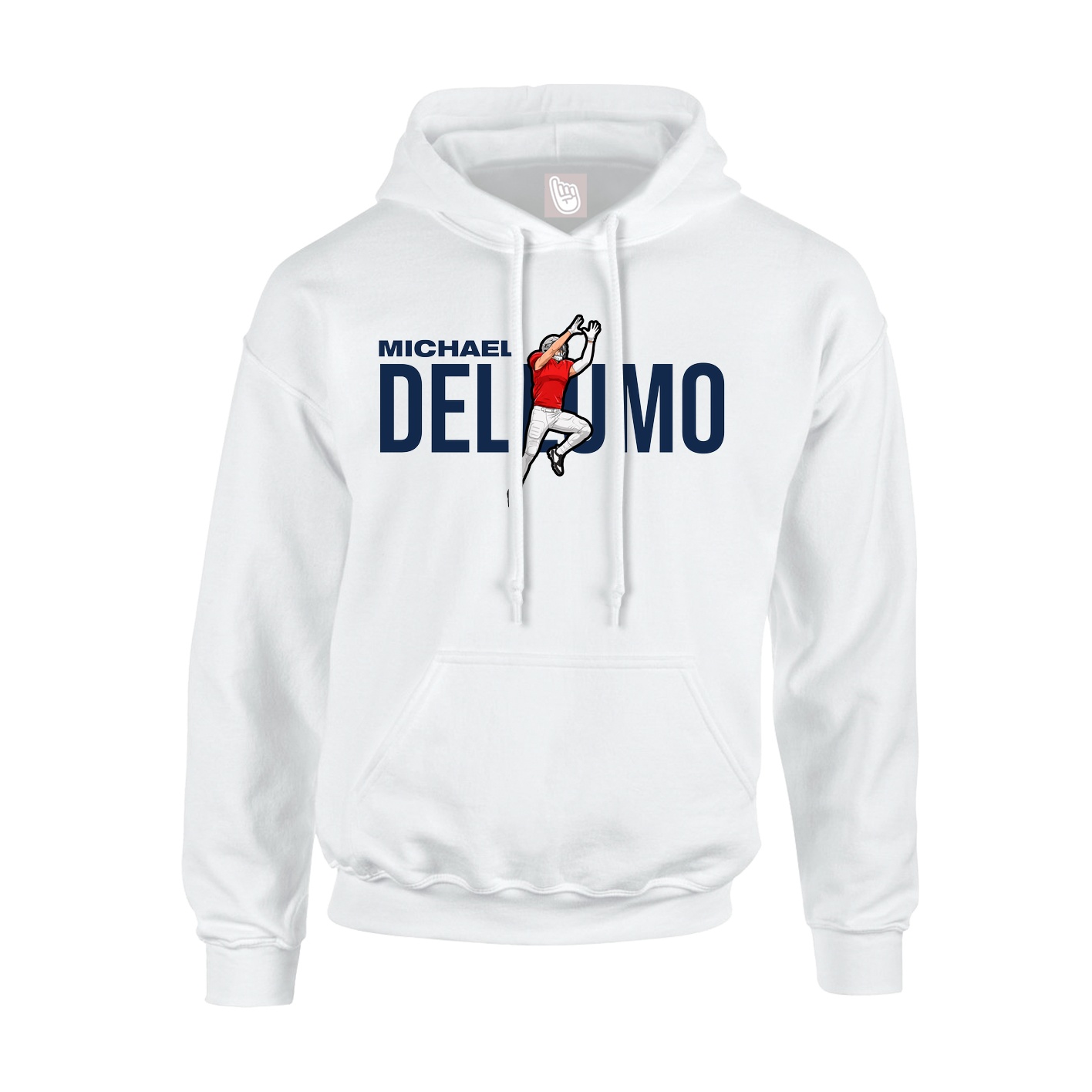Youth Hoodie — Player Name in White