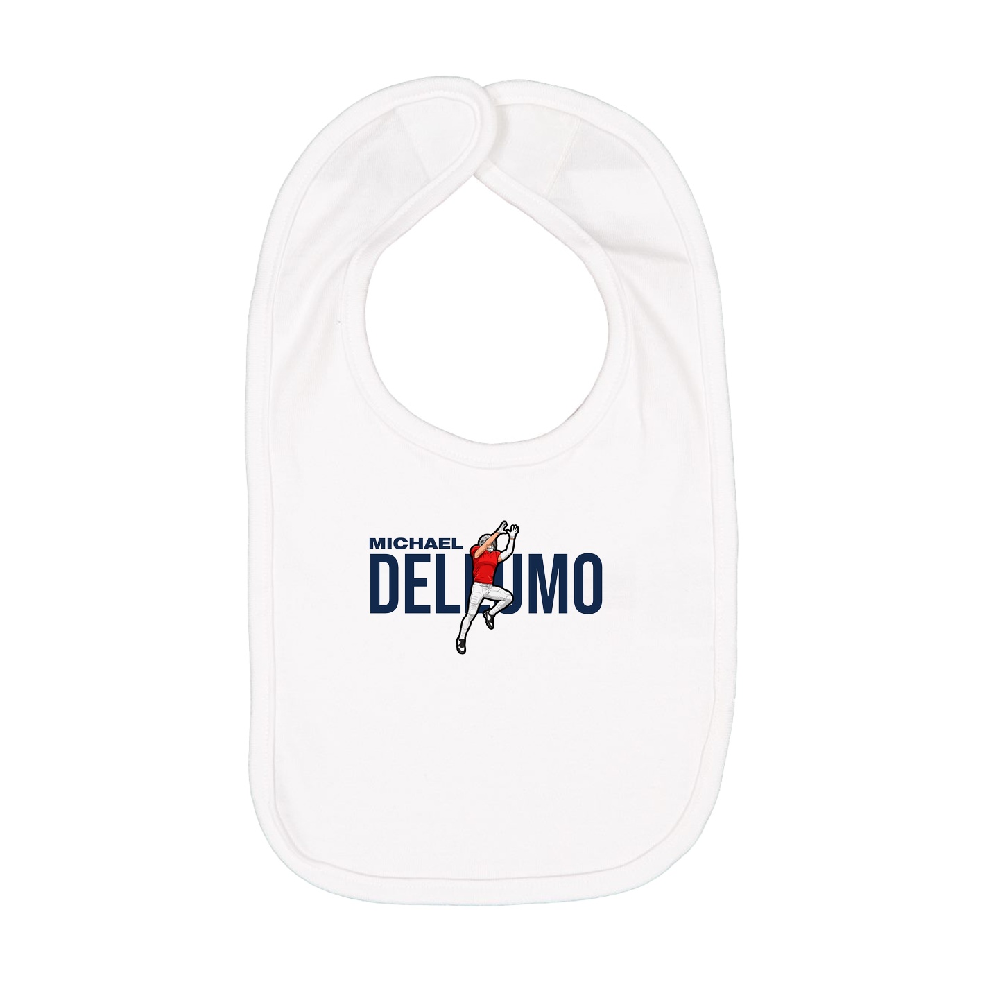 Infant Bib — Player Name in White