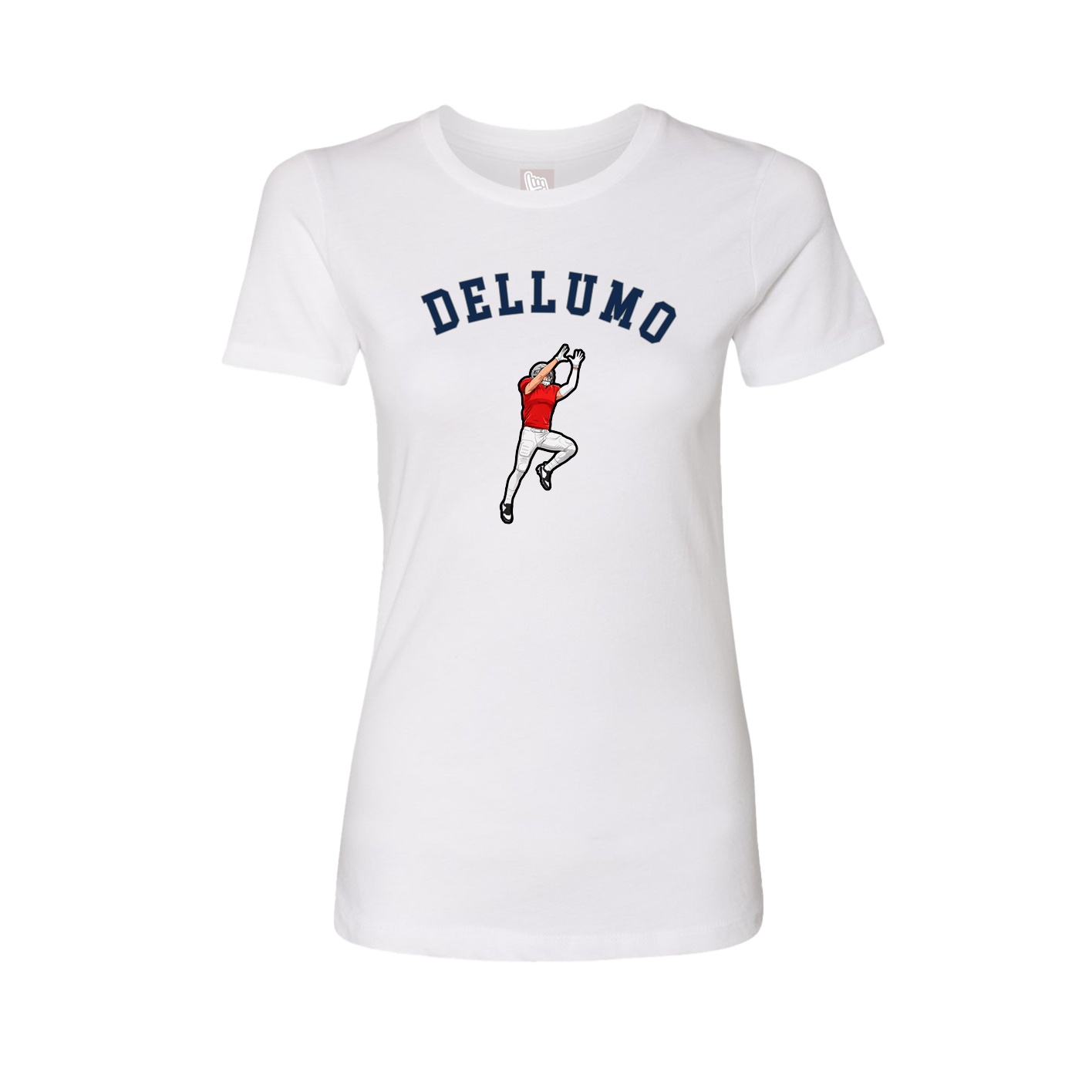 Fitted Women's Tee — Shirsey Arch in White