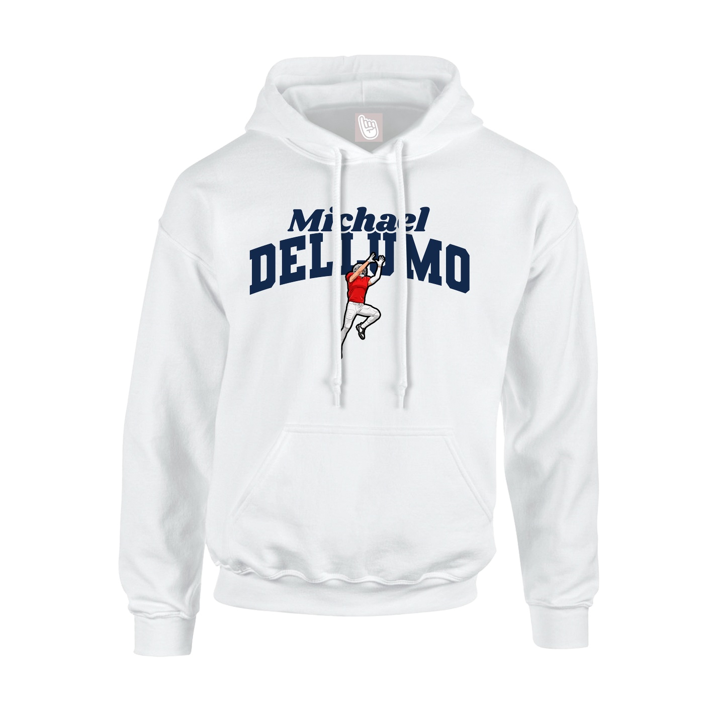 Hoodie — Signature Arch in White