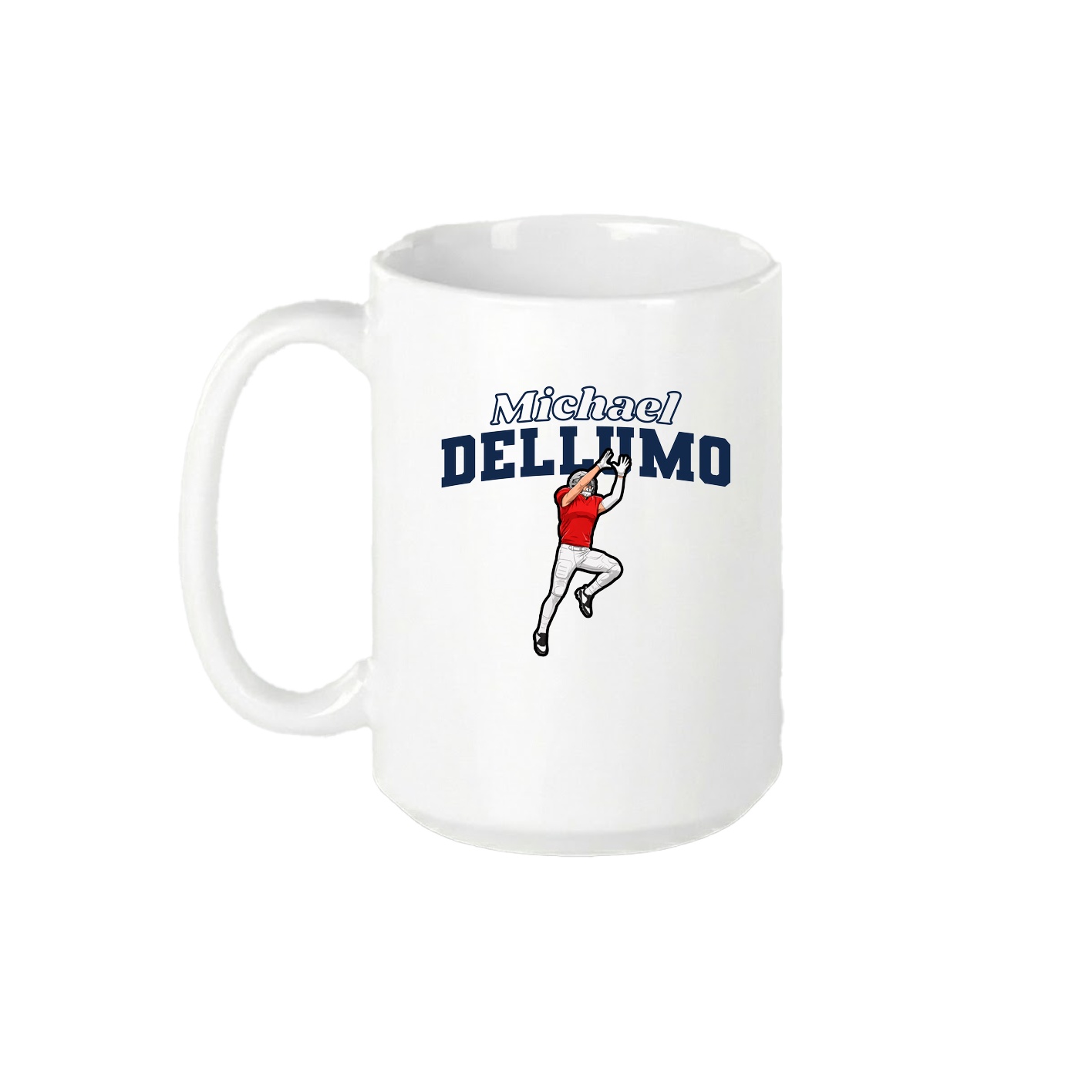 15oz Coffee Mug — Name Arch in White