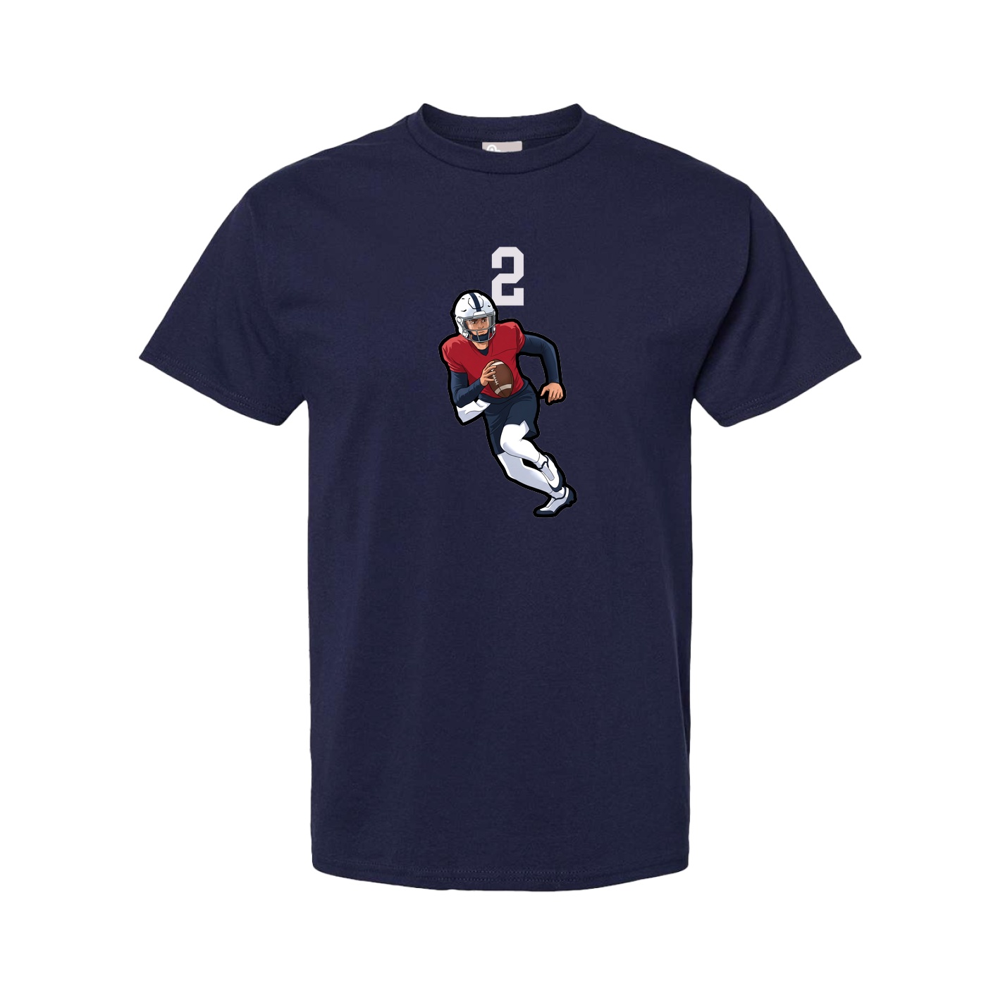 Tee — Number Top in Navy