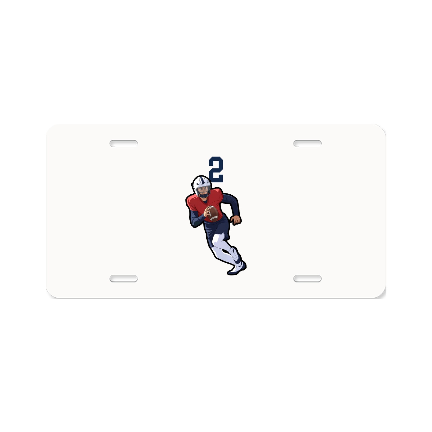 License Plate — Number Top in Classic
