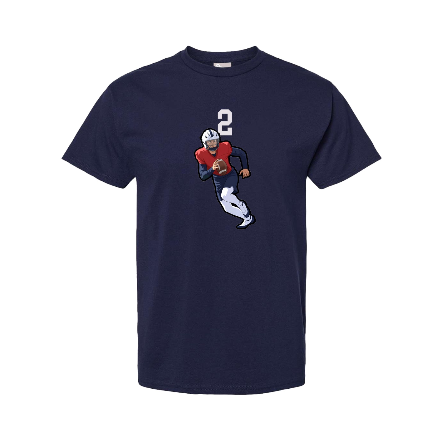 Youth Tee — Number Top in Navy