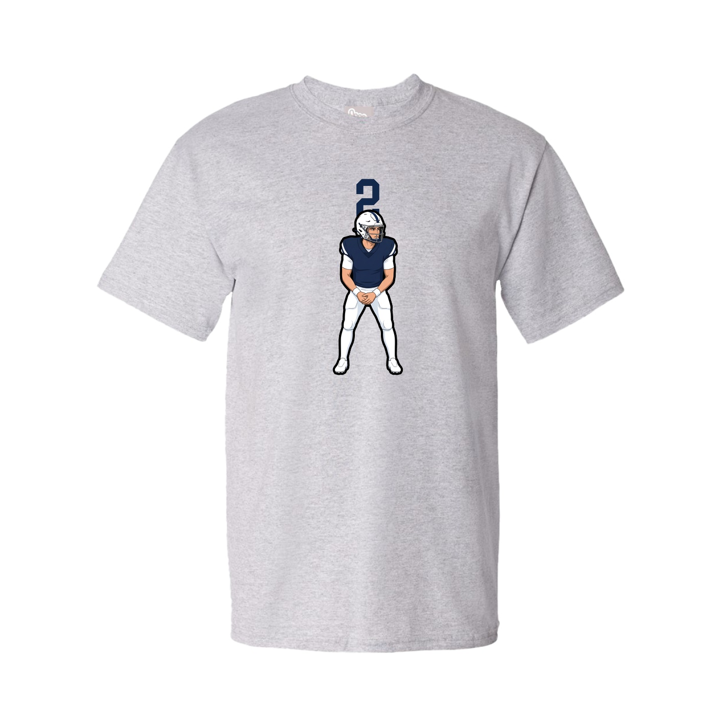 Tee — Number Top in Grey