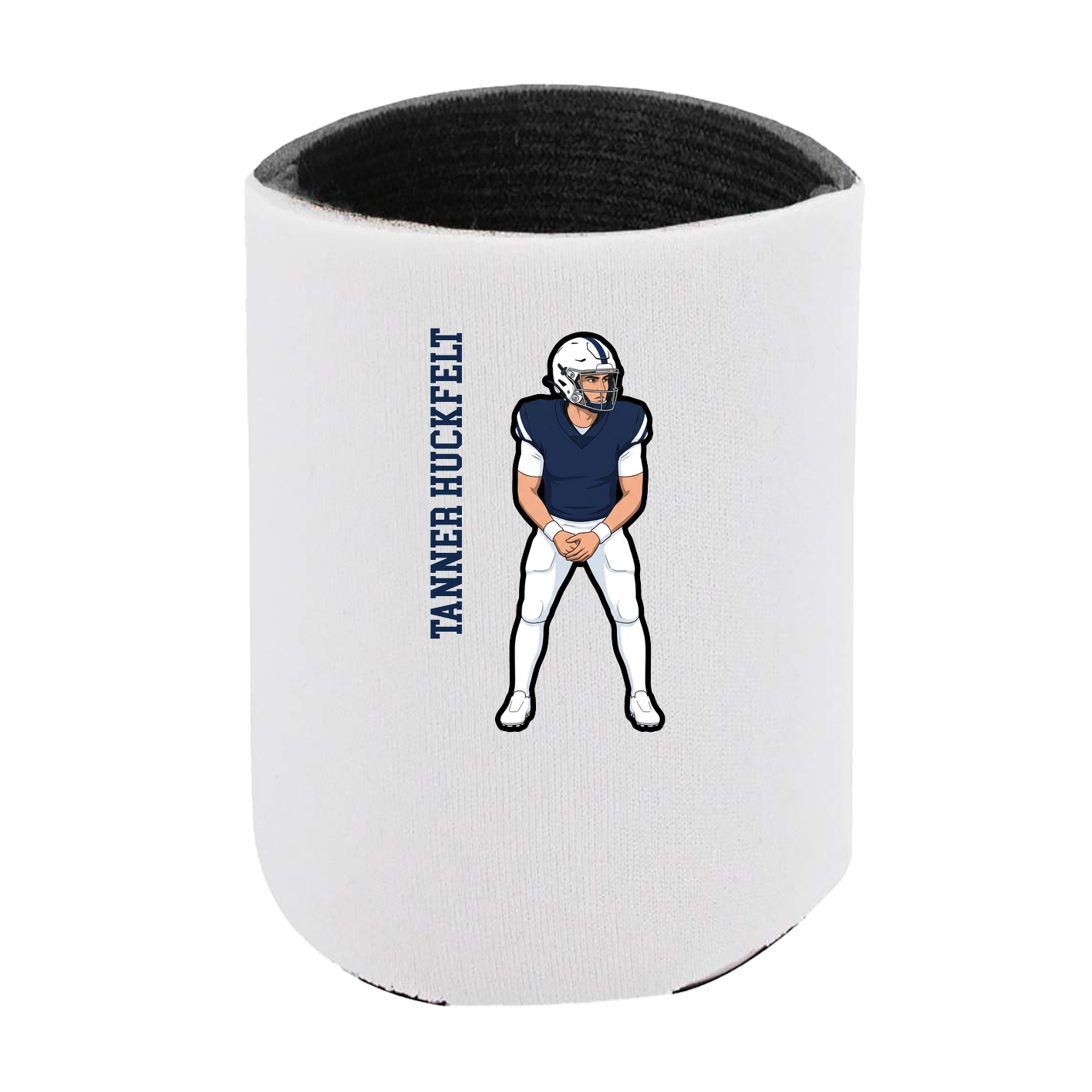 Can Holder — Name Vertical in White