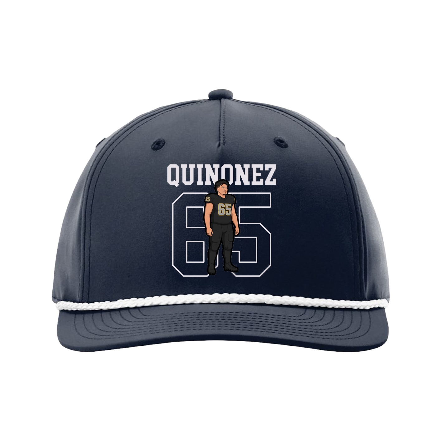 Five-Panel Classic Rope Cap — Shirsey in Navy