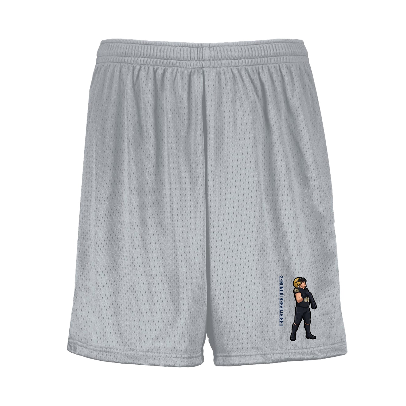 Shorts — Name Vertical in Silver