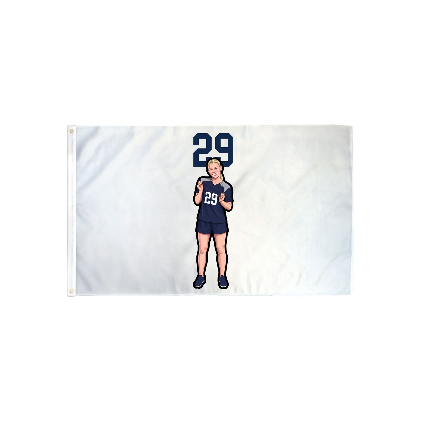 3x5 Flag — Number Top in Classic