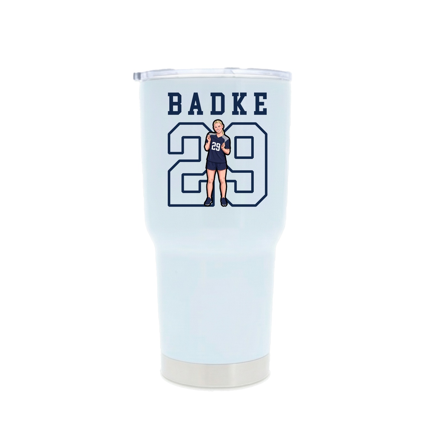30oz Stainless Steel Tumbler — Shirsey in White