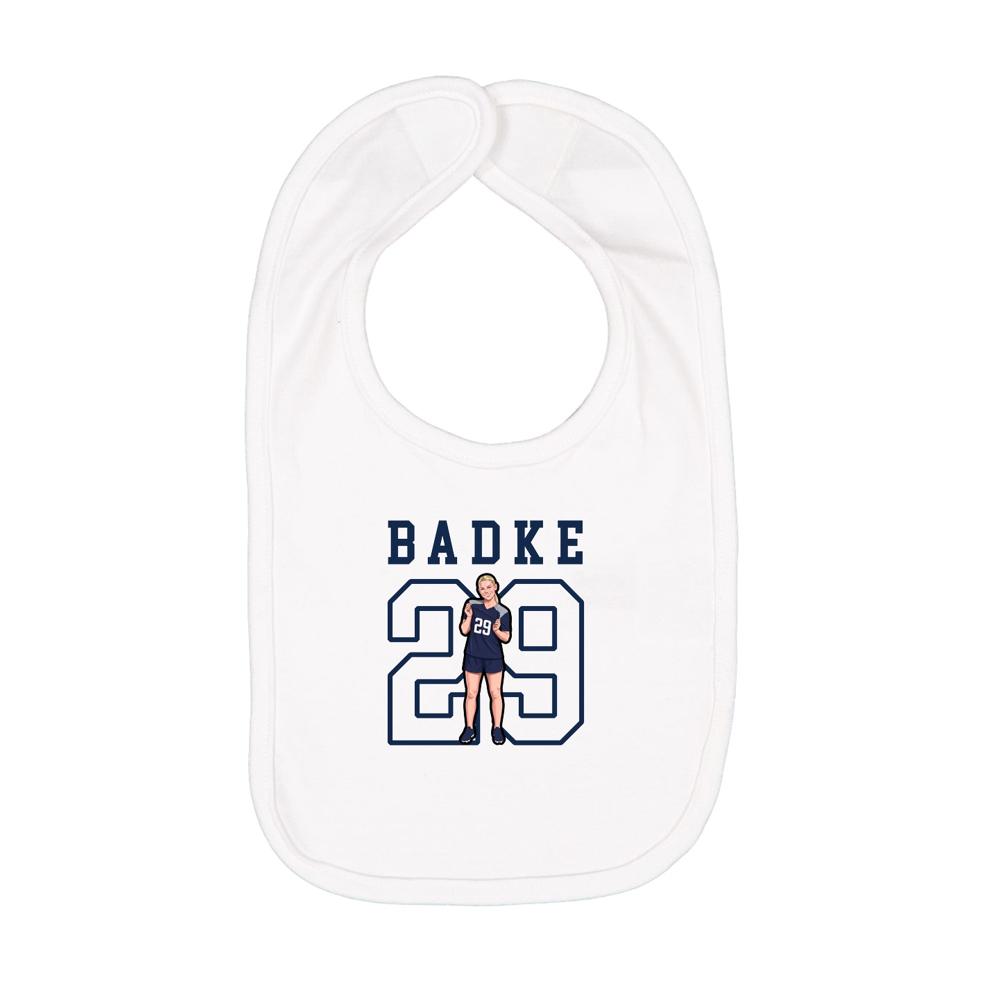 Infant Bib — Shirsey in White