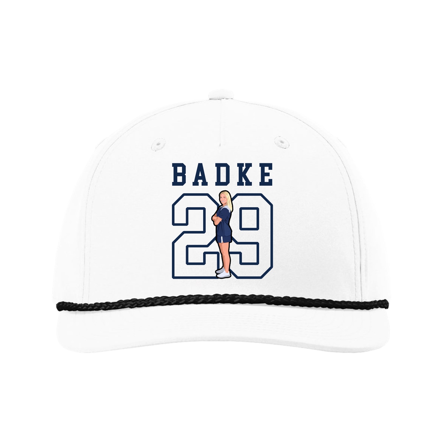 Five-Panel Classic Rope Cap — Shirsey in White