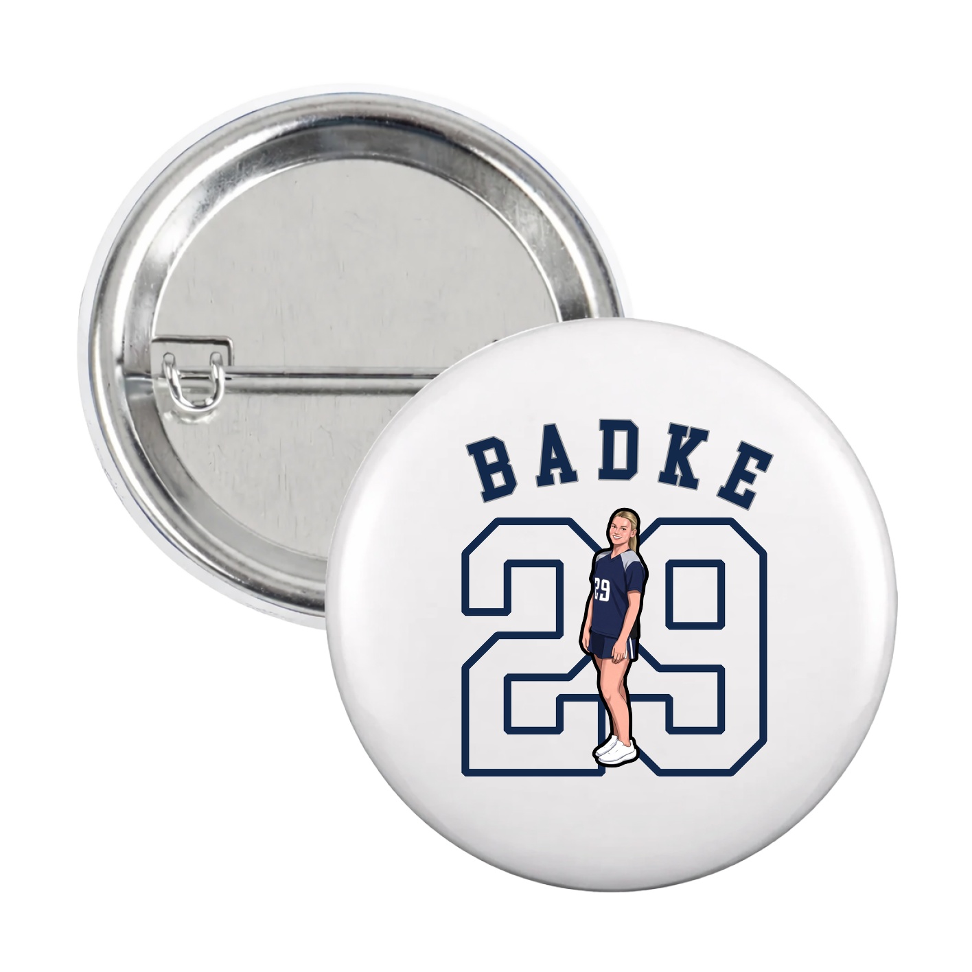 Game Day Button — Shirsey Arch in White