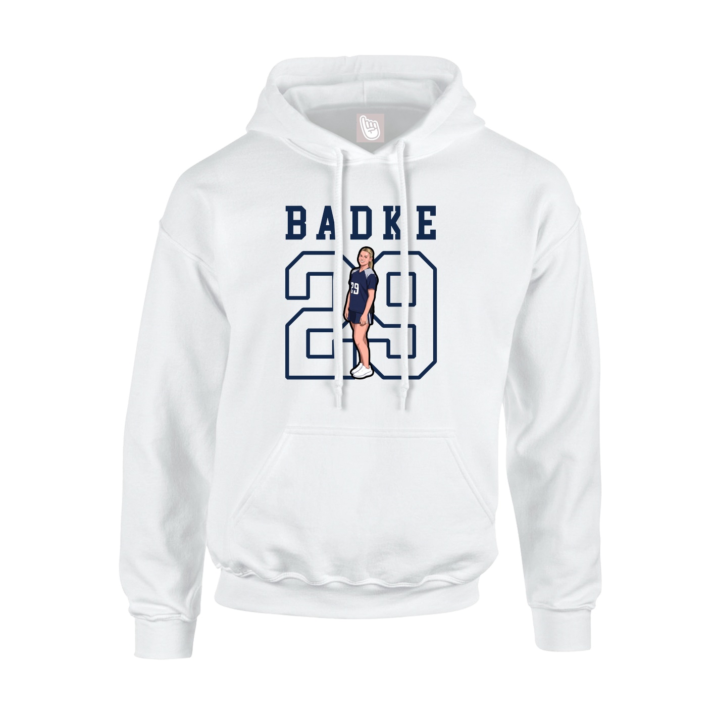 Hoodie — Shirsey in White
