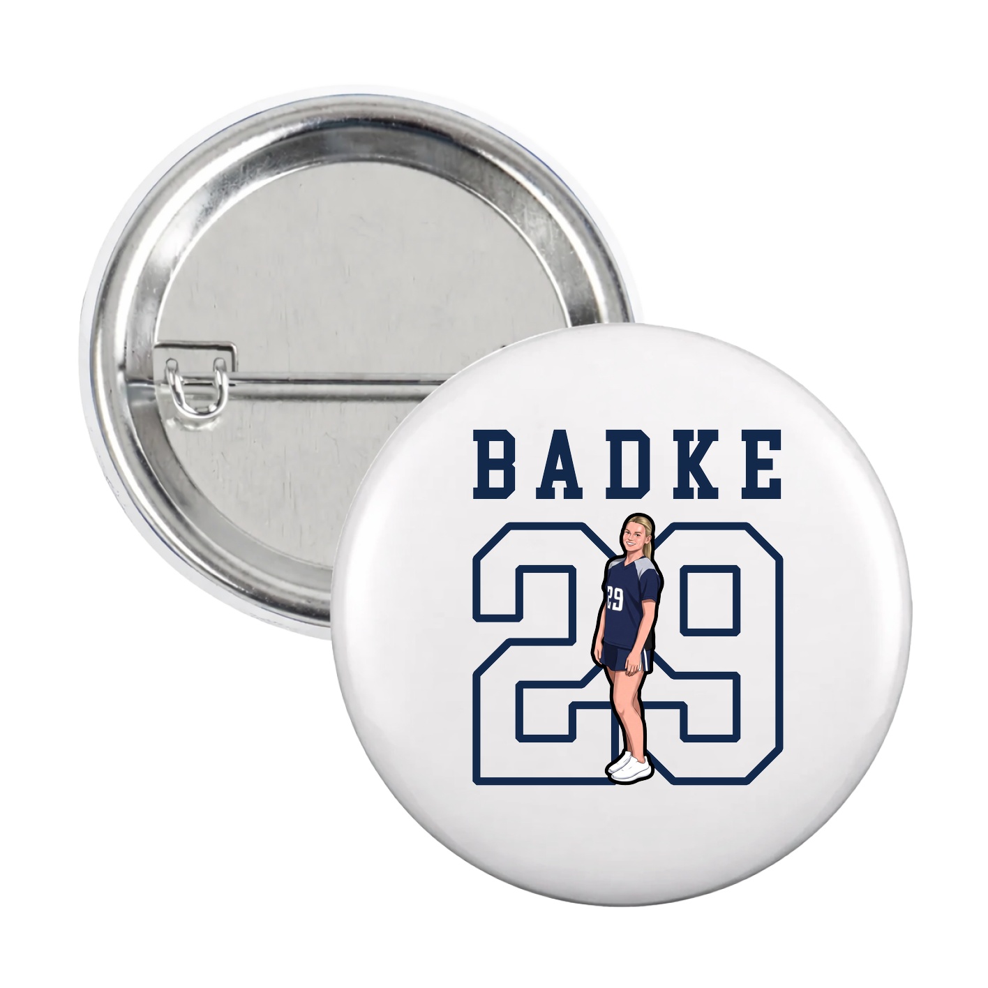 Game Day Button — Shirsey in White