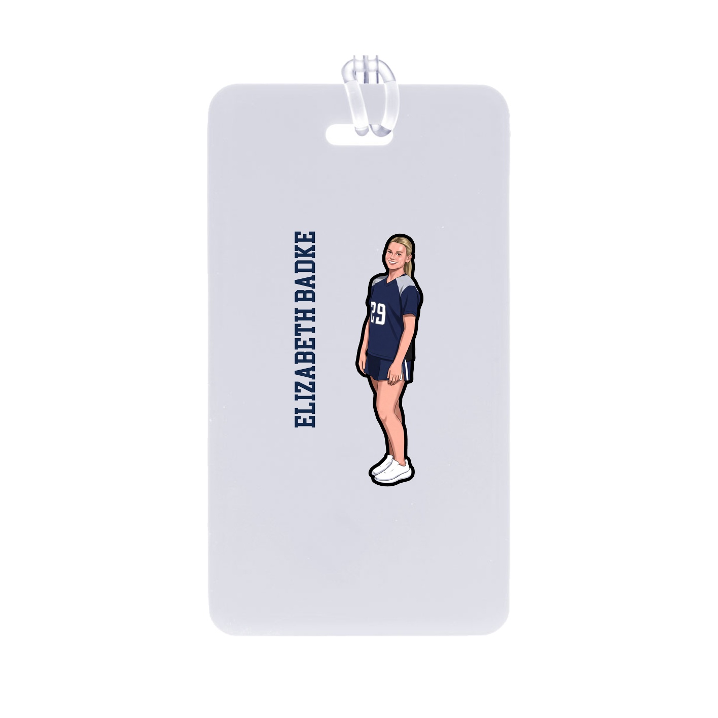 Bag Tag — Name Vertical in Classic