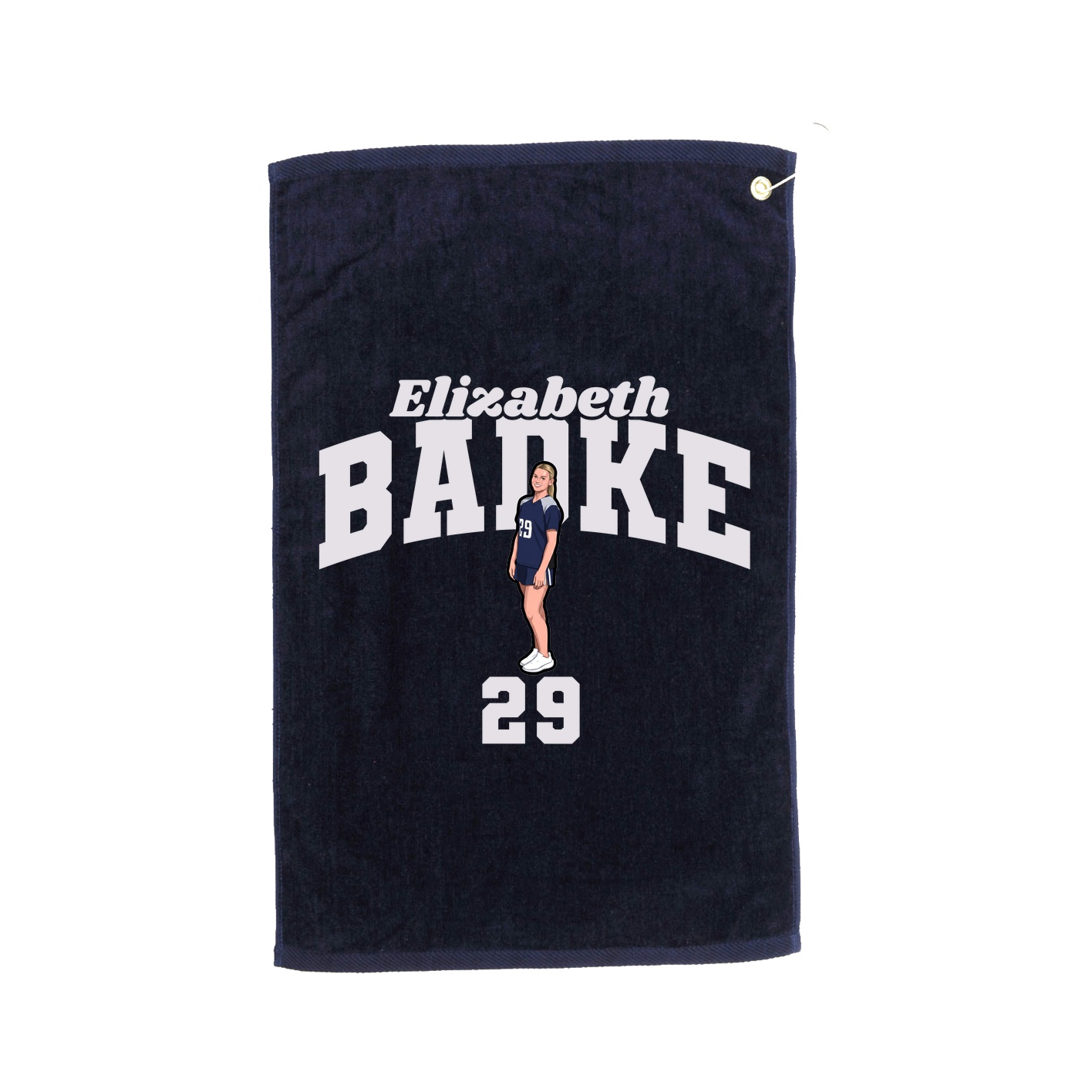 Golf Towel — Signature Arch in Navy