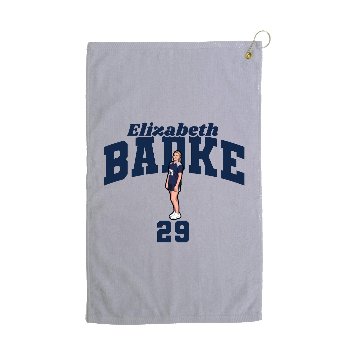 Golf Towel — Signature Arch in Grey