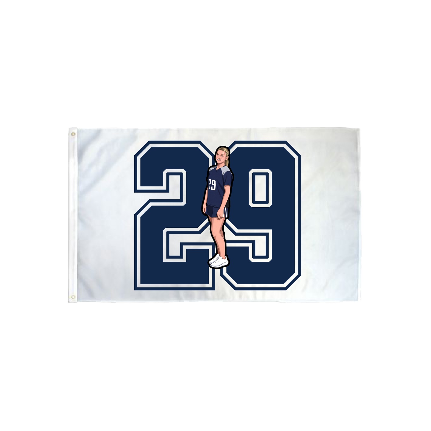 3x5 Flag — Number in Classic