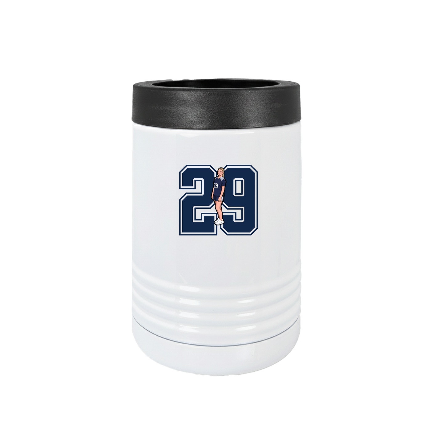 Beverage Holder — Number in White