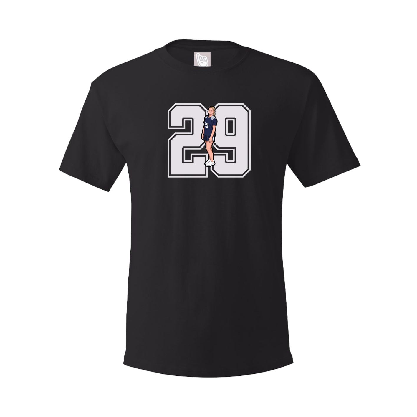 Youth Tee — Number in Black