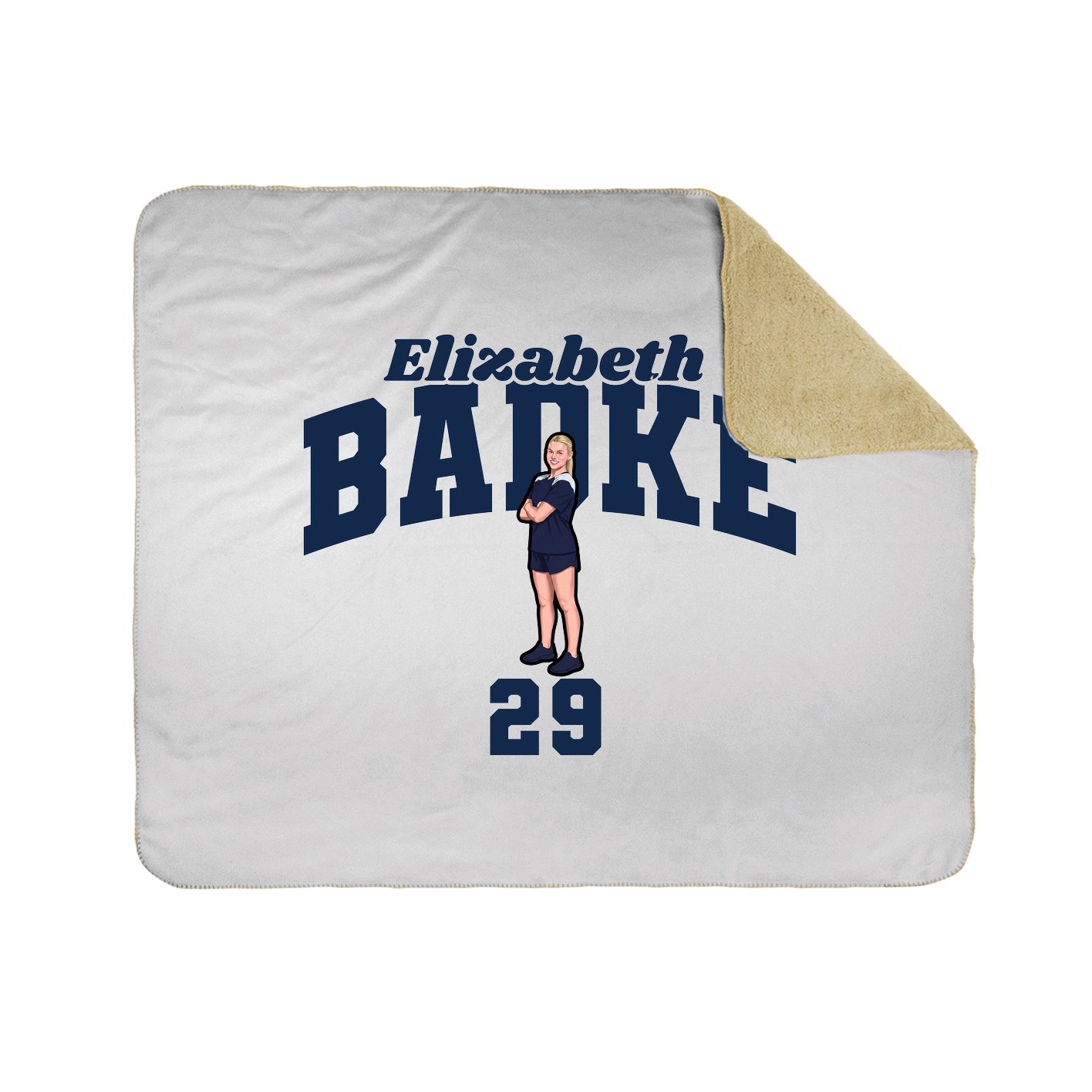 Throw Blanket — Signature Arch in White