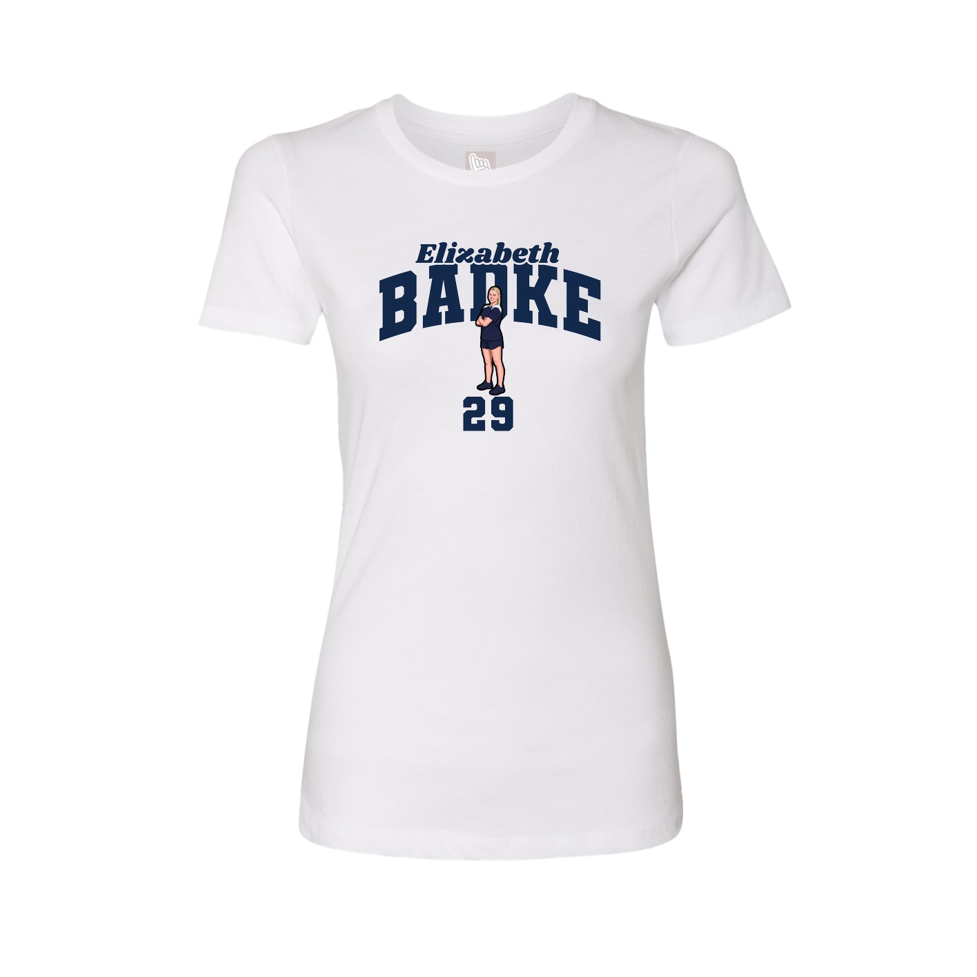 Womens Tee — Signature Arch in White