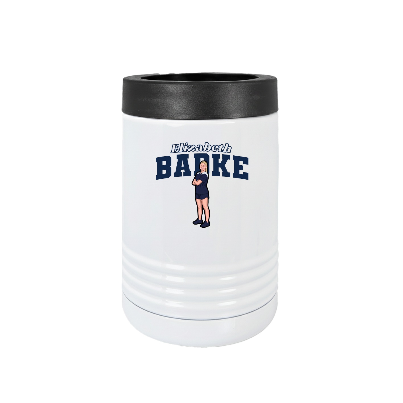 Beverage Holder — Name Arch in White