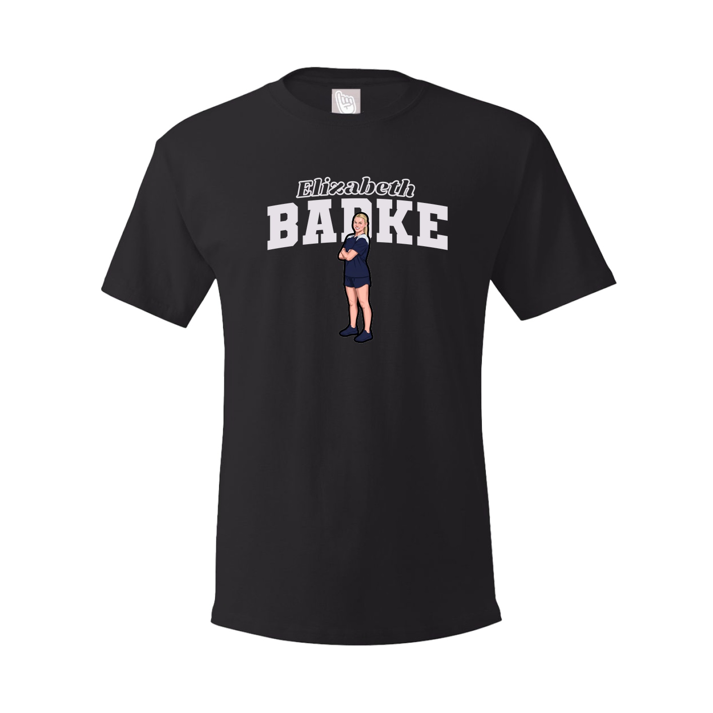 Youth Tee — Name Arch in Black
