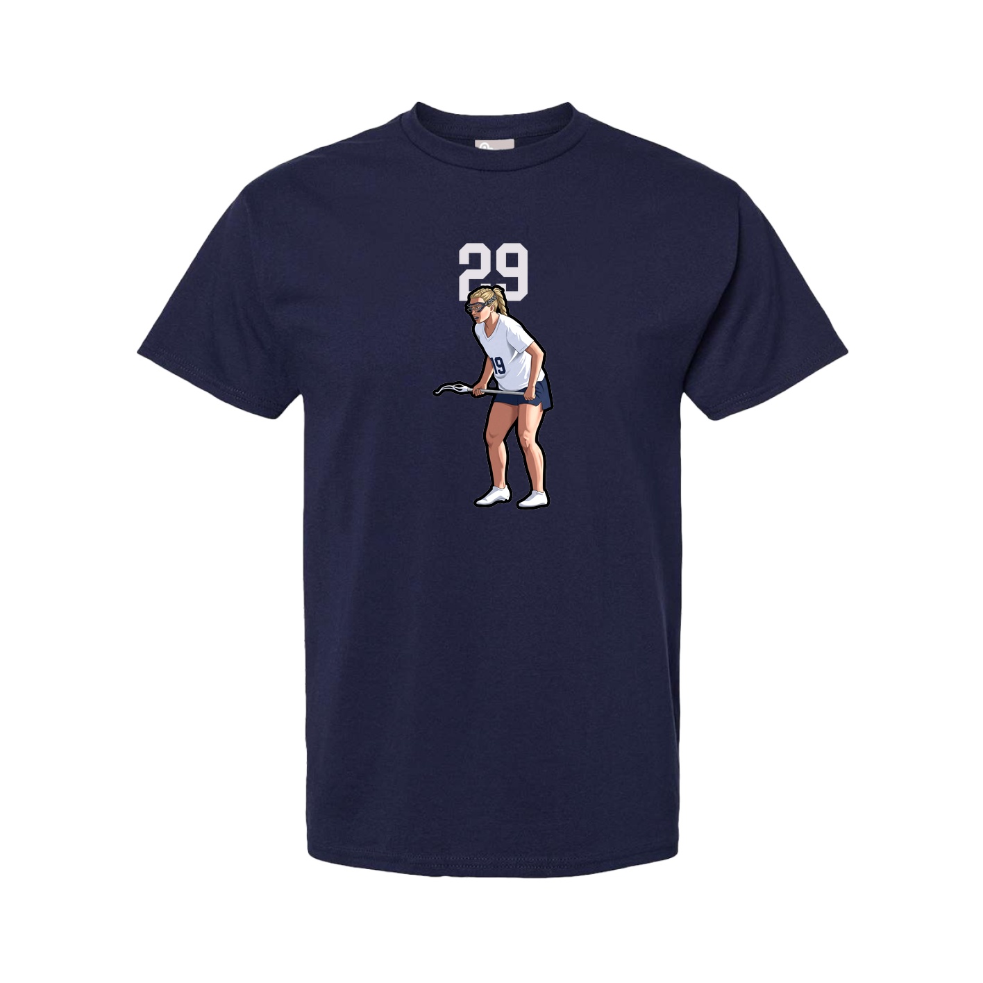 Tee — Number Top in Navy
