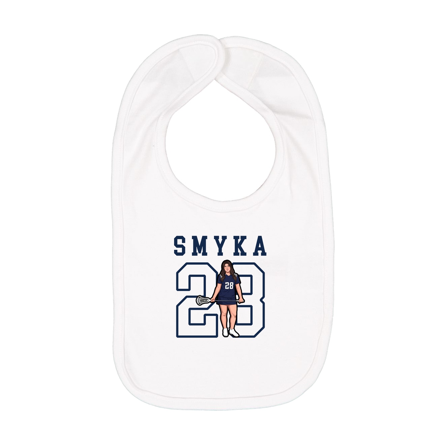 Infant Bib — Shirsey in White
