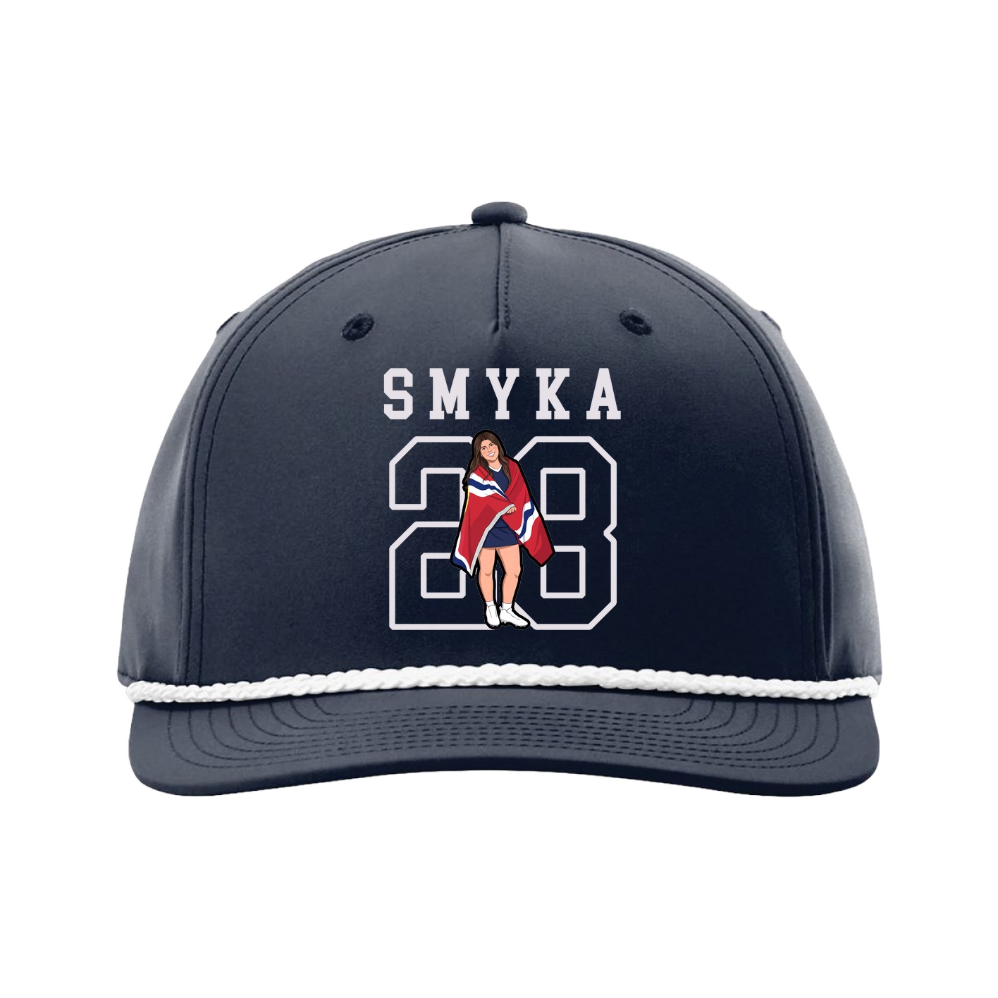 Five-Panel Classic Rope Cap — Shirsey in Navy