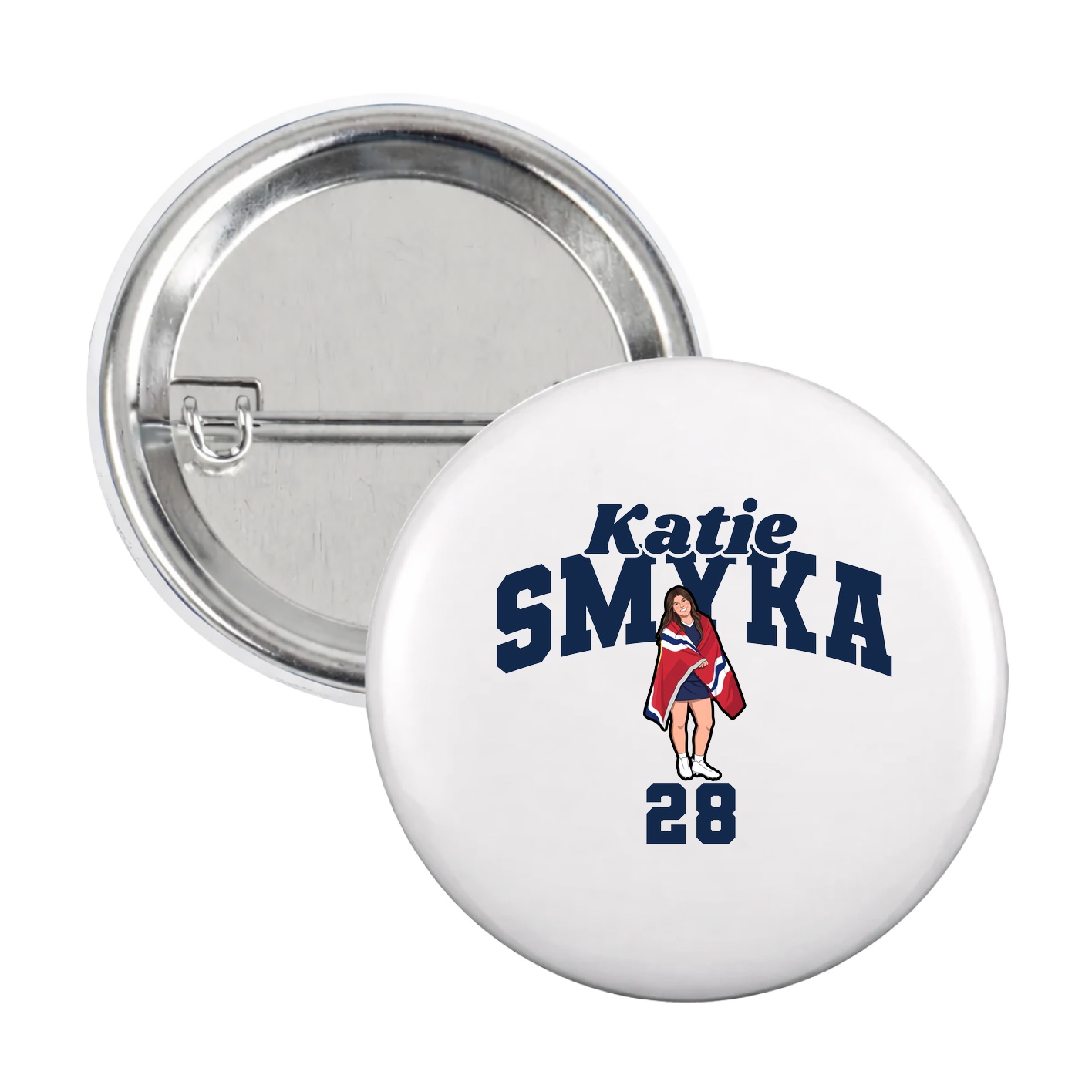 Game Day Button — Signature Arch in White