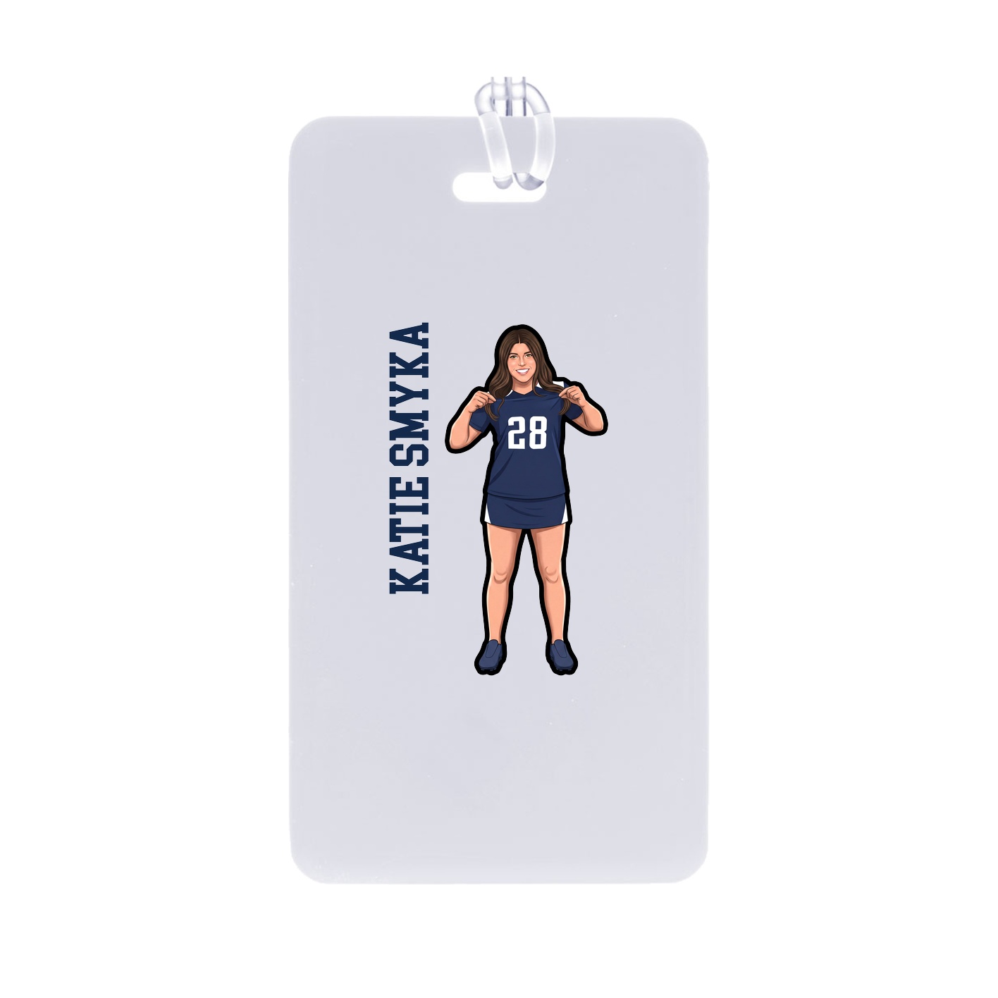 Bag Tag — Name Vertical in Classic