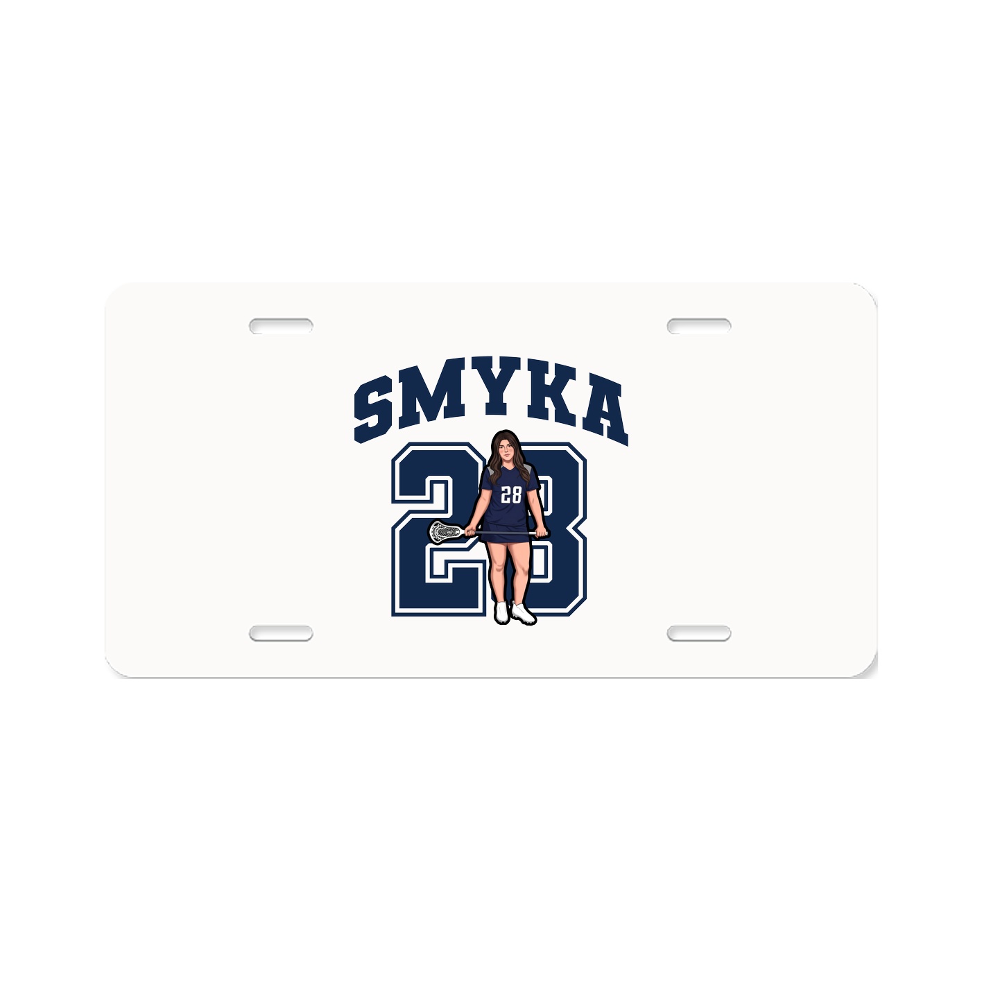 License Plate — Number in Classic