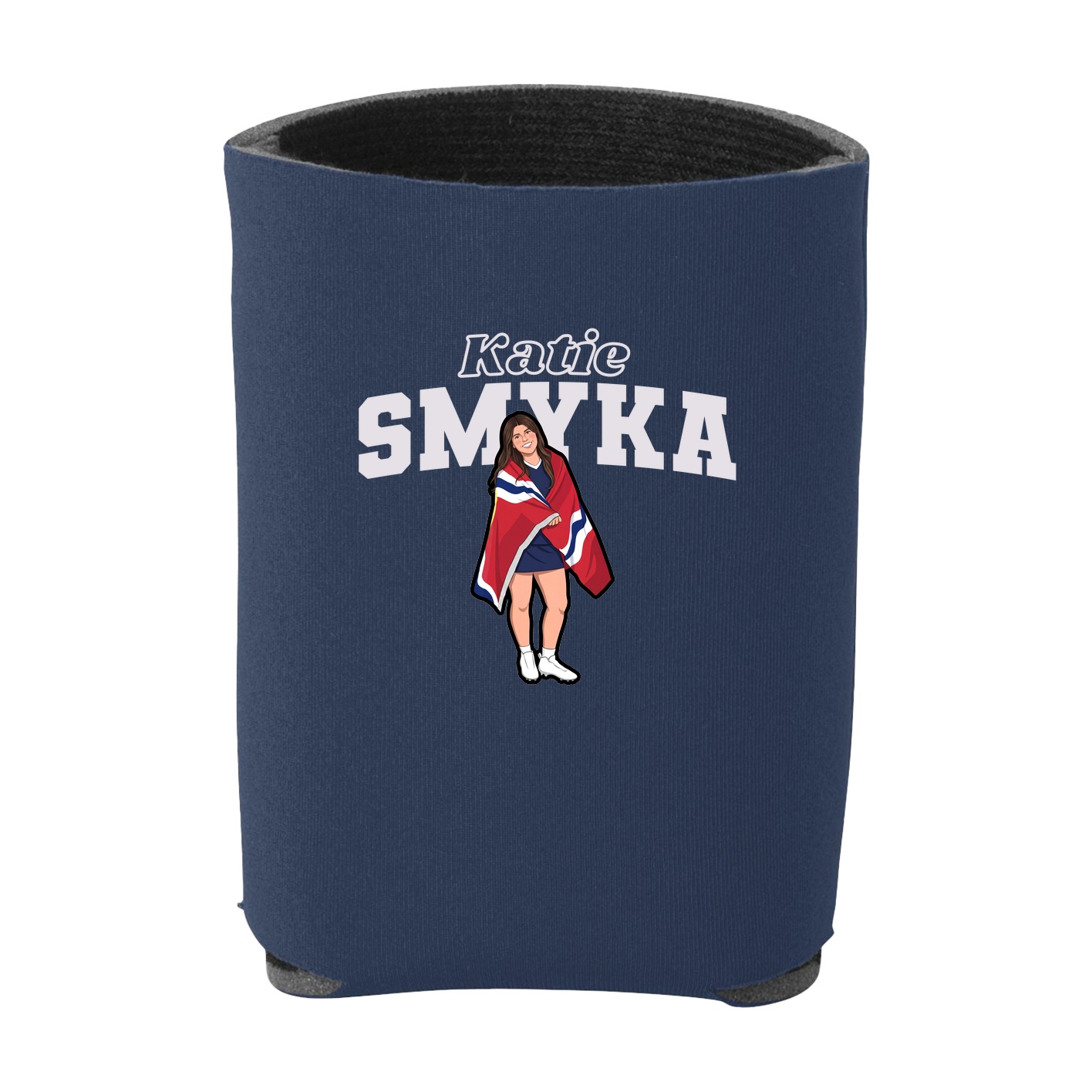 Can Holder — Name Arch in Navy