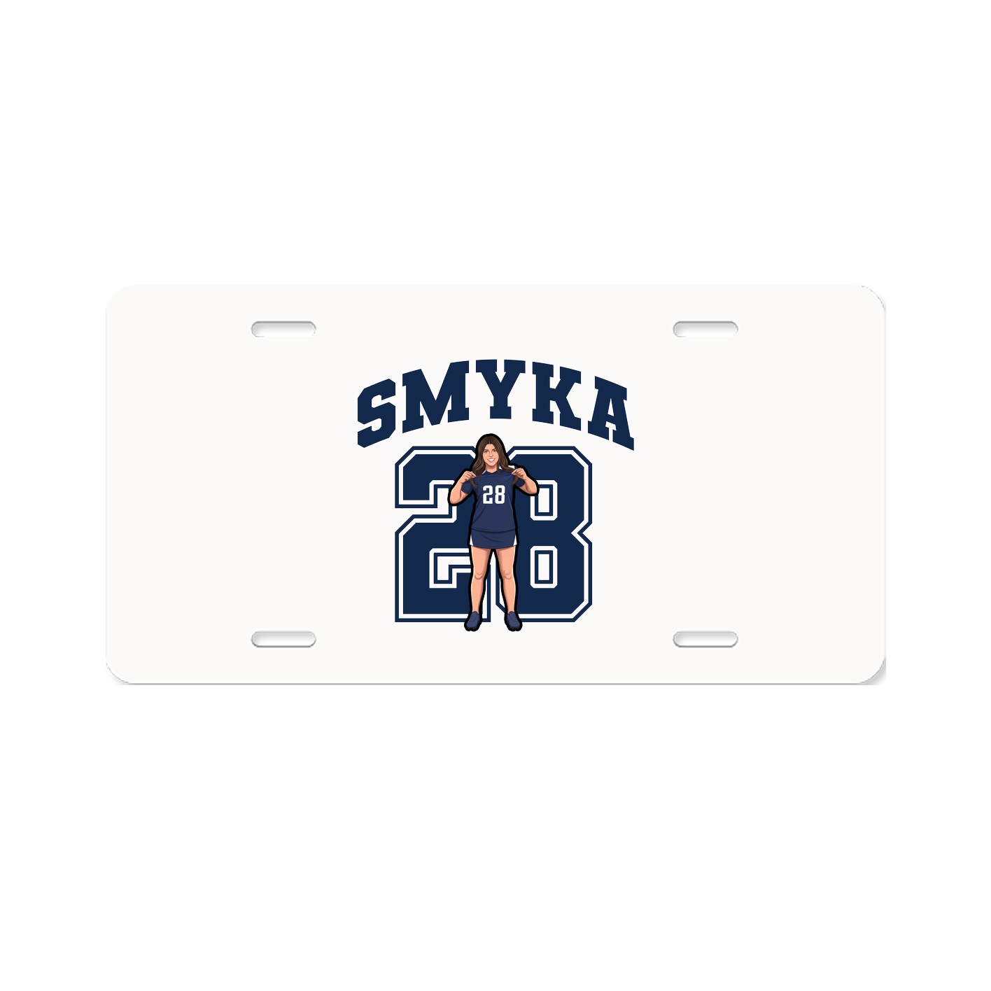 License Plate — Number in Classic