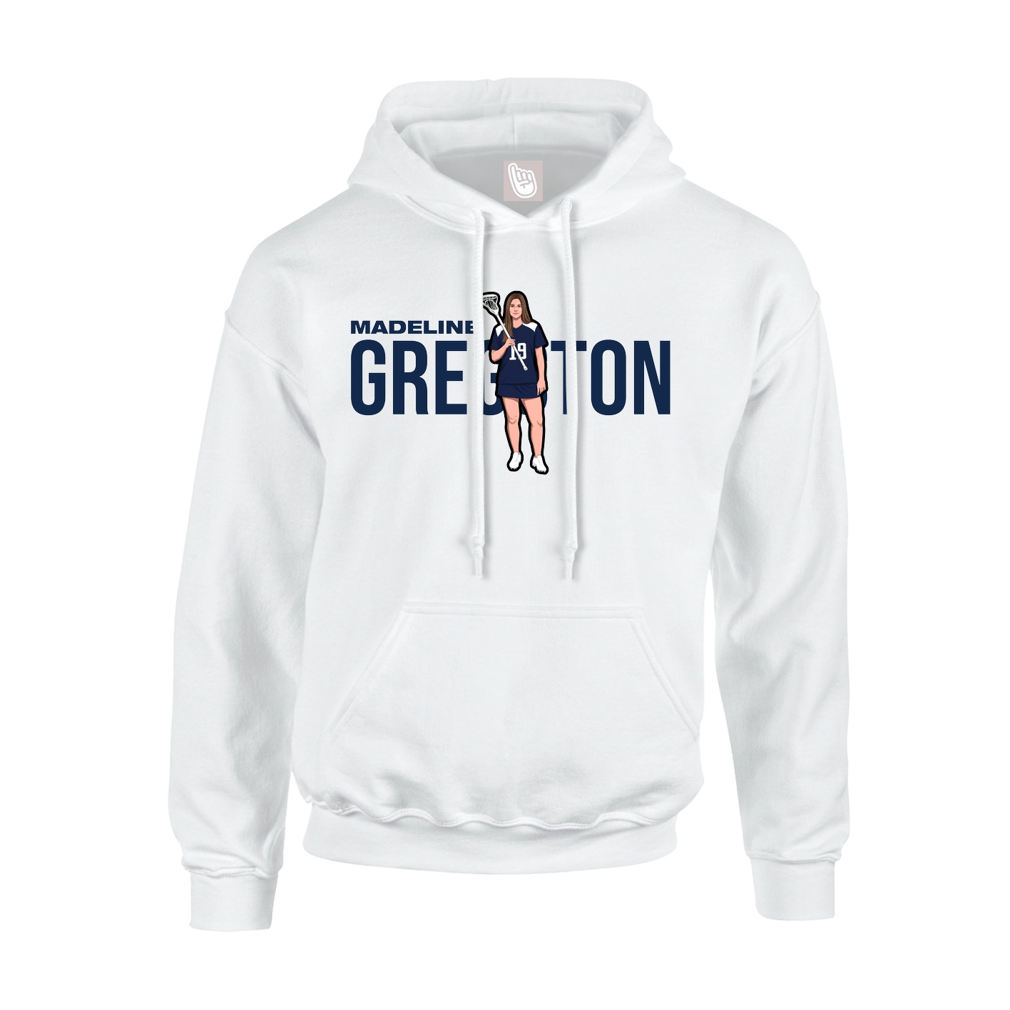 Hoodie — Player Name in White