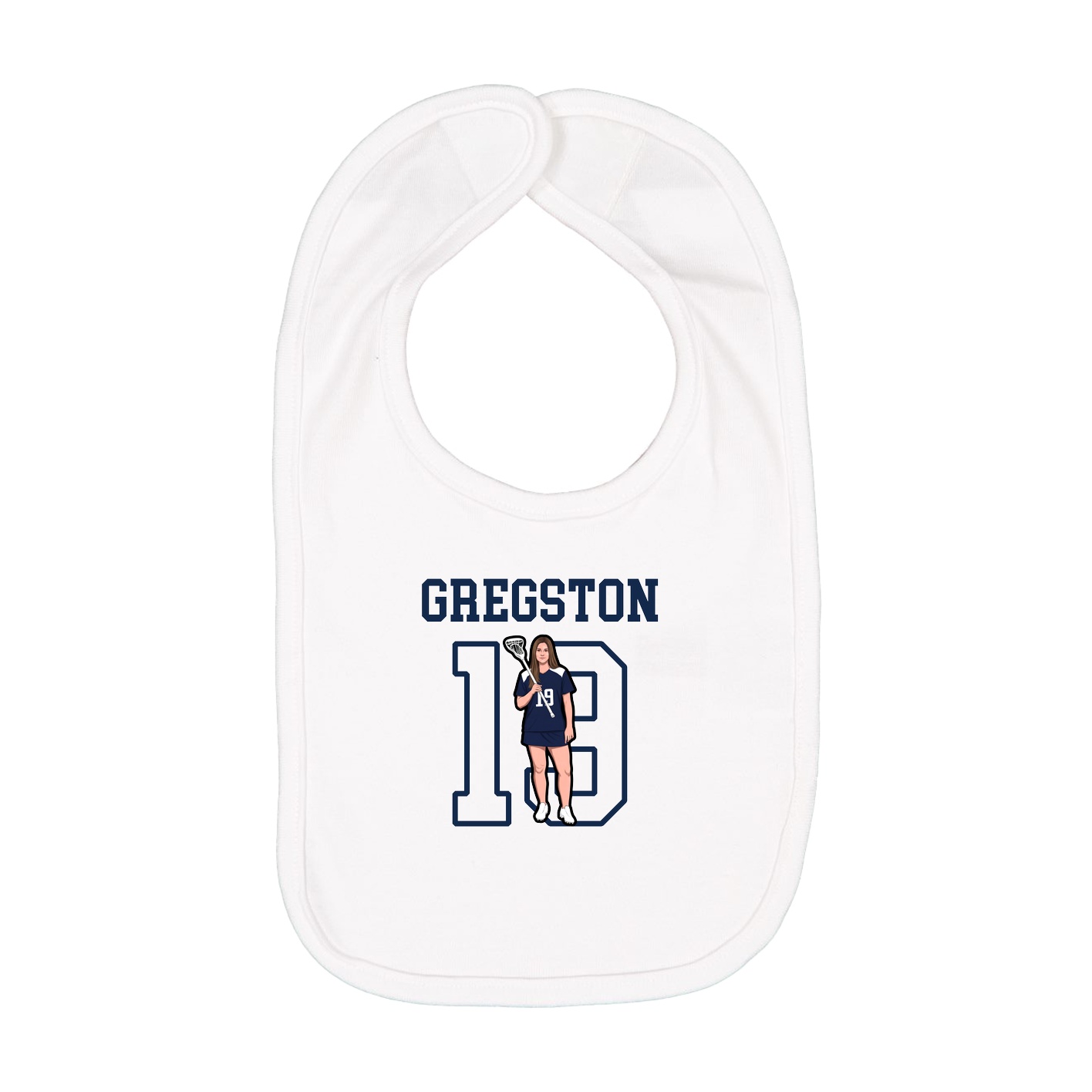 Infant Bib — Shirsey in White