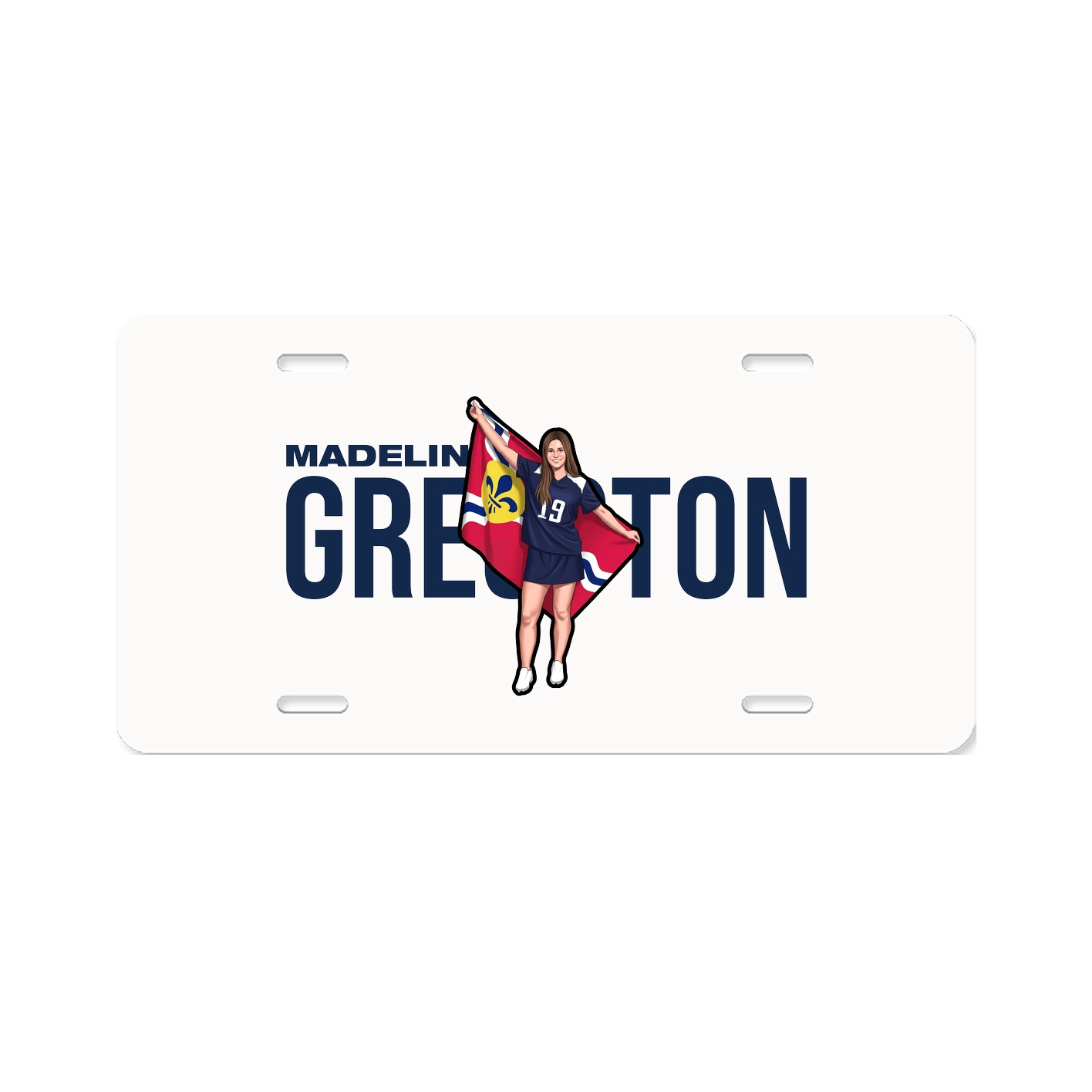 License Plate — Player Name in Classic