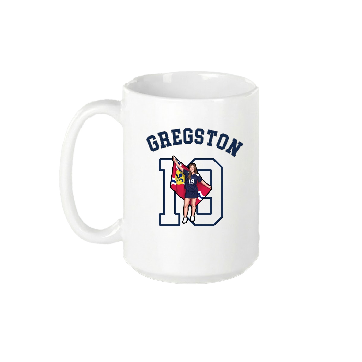 15oz Coffee Mug — Shirsey Arch in White