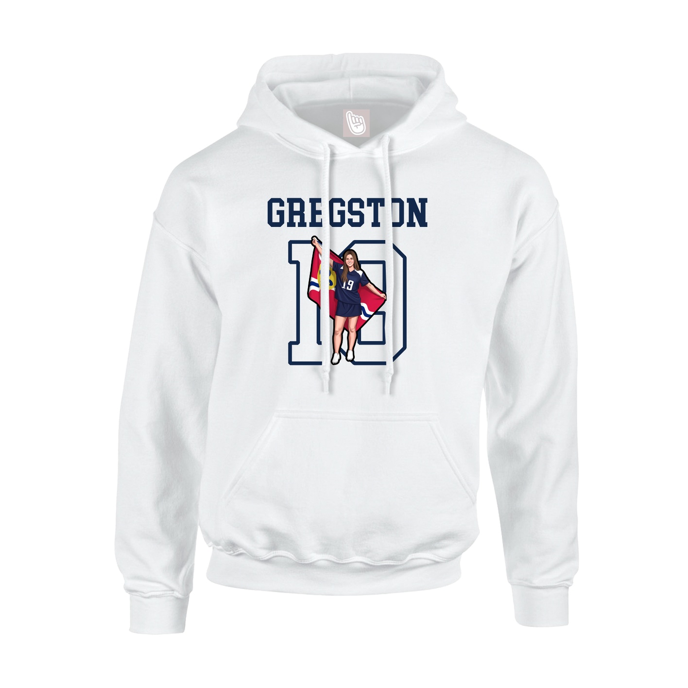 Youth Hoodie — Shirsey in White