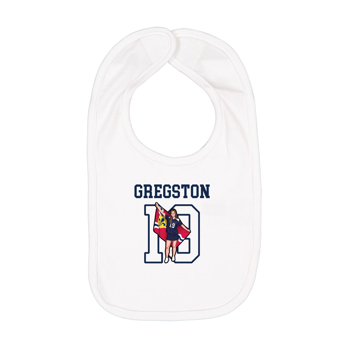 Infant Bib — Shirsey in White