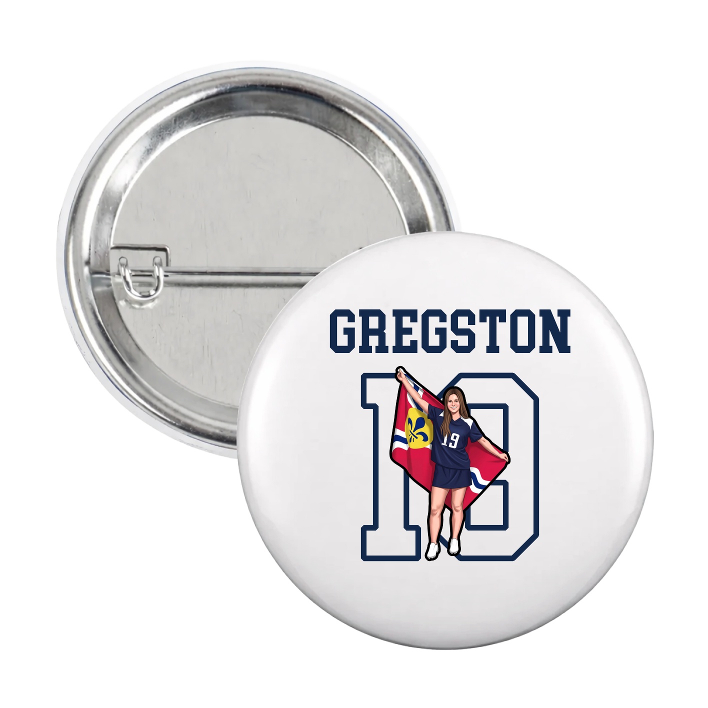Game Day Button — Shirsey in White