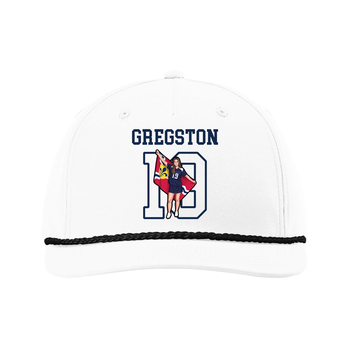 Five-Panel Classic Rope Cap — Shirsey in White