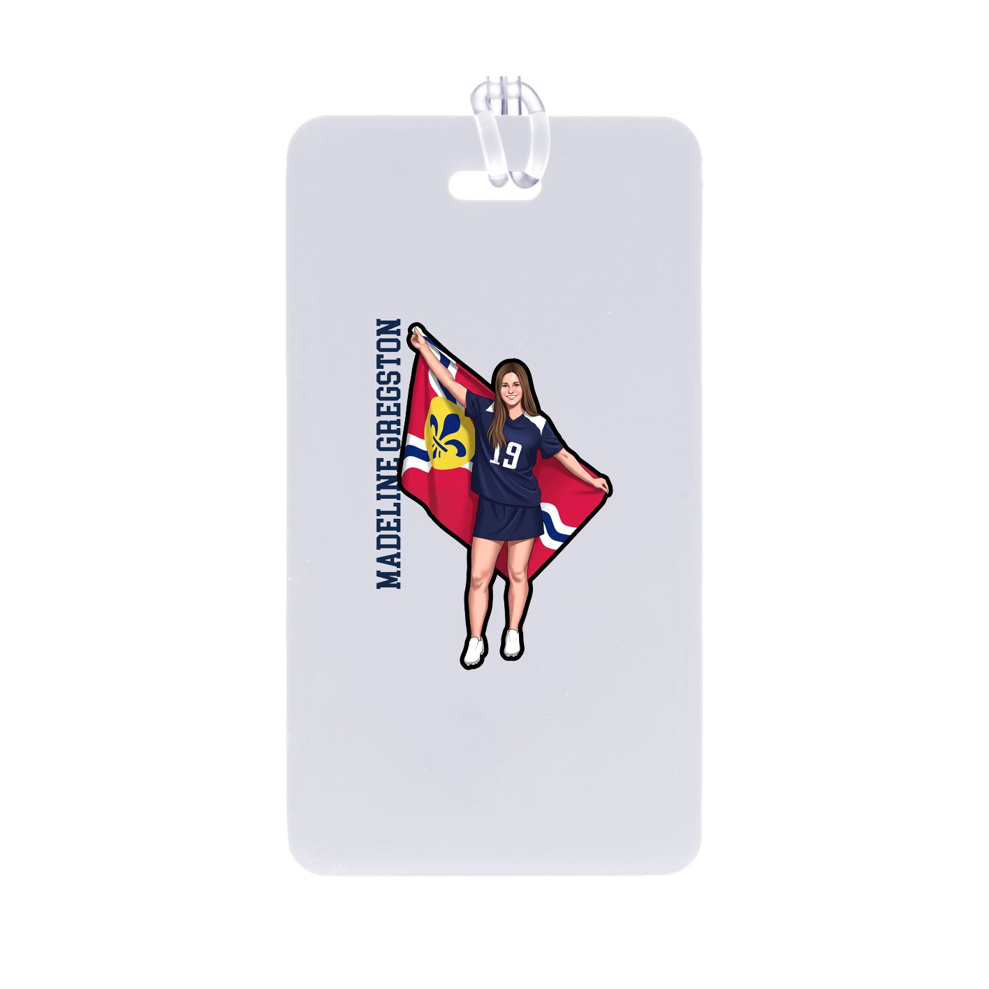 Bag Tag — Name Vertical in Classic